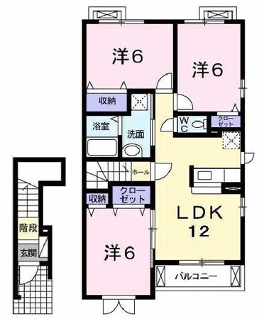 フィオリーレＣの物件間取画像